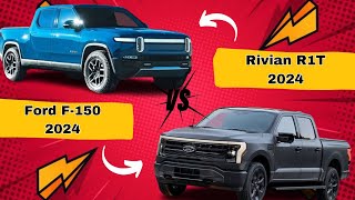 Comparison Ford F150 Electric VS Rivian R1T 2024 [upl. by Ahseihs]