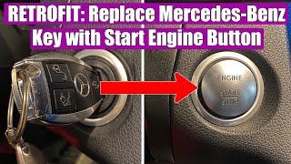 RETROFIT How to install MercedesBenz Engine Start Stop Button replacing key in few simple steps [upl. by Doti]