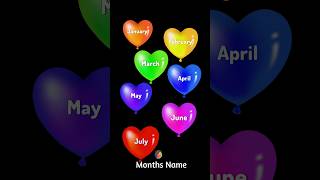 12 months name in English  months of the Years song in English months name staylittlechannel [upl. by Henri298]