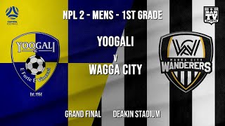 NPL 2 Men  1st Grade  Capital  GRAND FINAL  Yoogali SC vs Wagga Wagga City FC [upl. by Haymes]