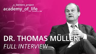 Dr Thomas Müller zu Gast bei der Siemens Academy of Life Full Interview [upl. by Tabby465]