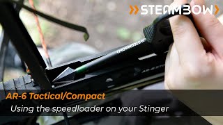 Using Steambow speedloaders in your AR6 Stinger II crossbow pistol [upl. by Aikkin224]