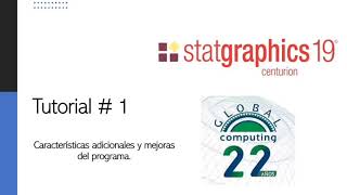 Tutorial Statgraphics Características Statgraphics Centurion 19 [upl. by Felisha]