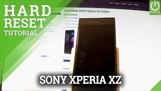 SONY Xperia XZ HARD RESET  Restore Android  Format Data [upl. by Assirem]