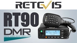 RETEVIS RT90 Dual Band DMR  Analog Mobile Radio Overview [upl. by Aimil]