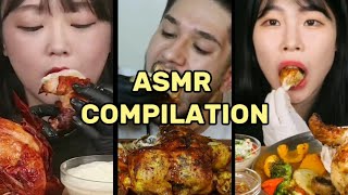 ASMR  Whole chicken rotisserie 😋😍 MukbangPart 1Compilation mukbang eatingasmr [upl. by Gellman]