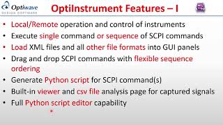 OPTIWAVE  OptiInstrument Software for Instrument Control and Automation PHOTONICS2021 [upl. by Lindemann72]