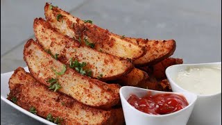 spicy potato wedges how to make spicy potato  shorts [upl. by Annil]