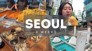 3 weeks in Seoul  Street food dining at Mingles and my beauty treatments [upl. by Rollie622]