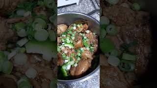 Spring onion sa Adobo simple at masaral adobongmanok adobo favourite ofw cooking ofwlifeuae [upl. by Atinav]