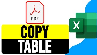 How to COPY TABLE from PDF to EXCEL in 30 Seconds 2024  Import Data from PDF to Excel [upl. by Elleirb]