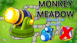 Monkey Meadow  HARD Double HP MOABs  No Monkey Knowledge  BTD6  2024 [upl. by Grigson]