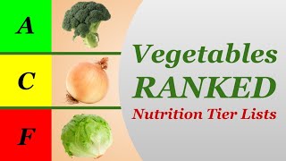 Nutrition Tier Lists Vegetables [upl. by Olracnaig]