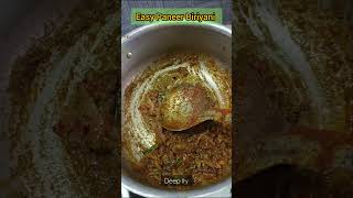 quotEasy Panneer Biriyaniquotbiriyani biriyanilove panneer panneertikka cook cooking instagood [upl. by Sallee]