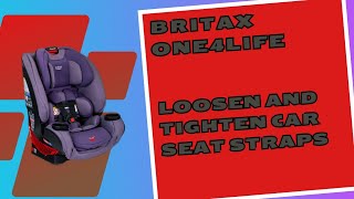 Britax One4Life Loosening and Tightening Car Seat Straps [upl. by Weingartner350]