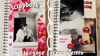 MAKING MY BOYFRIEND A SCRAPBOOK FOR VALENTINE’S DAY [upl. by Ilenna911]