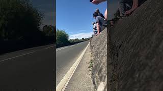 Isle of Man TT 2023  Hillberry amp Hicky on the charge iomtt isleofmantt superbikes puresound [upl. by Anerual]