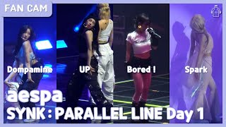 aespa SYNK  PARALLEL LINE Solo Part FanCam 29062024 [upl. by Harpp]