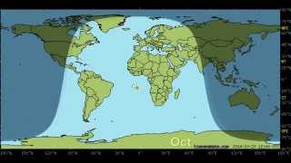 Day and Night World Earth Map with Sun and Moon position Every 24 hours 1 Moon Calculator 2Sun [upl. by Benyamin]