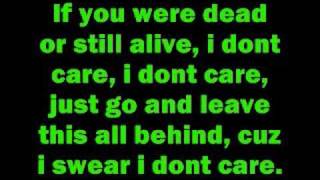 I dont care by Apocalyptica with lyrics [upl. by Gauthier]