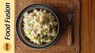 Pasta in White Sauce Recipe by Food Fusion [upl. by Fitzpatrick56]