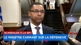 Scandales à la DPJ le ministre Carmant resteratil en poste [upl. by Mariam]