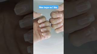 uñas largas en 7 días uñas naturales [upl. by Ainocal]