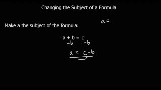 Changing the subject of a formula [upl. by Reibaj748]