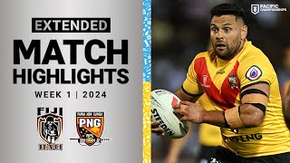 Pacific Championships 2024  Fiji Bati v PNG Kumuls  Extended Highlights [upl. by Arzed]