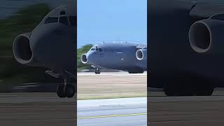 Gigantic C17 landing is very stable usairforce [upl. by Haral]