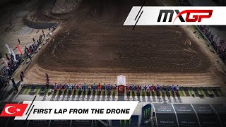 First Lap from the drone  MXGP Race 2  MXGP of Turkiye 2024 MXGP Motocross [upl. by Dalenna946]