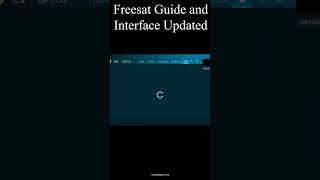 New Look User Interface and Guide for Freesat 4k TV Boxes short shorts freesat [upl. by Rehpatsirhc19]
