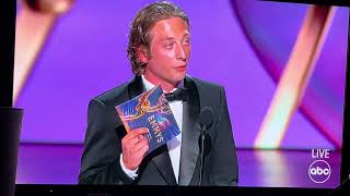 Jeremy Allen White Acceptance Speech Emmys 2024 [upl. by Pavia844]