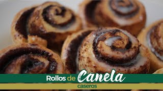 ROLLOS DE CANELA CASEROS SIN LEVADURA RECETAL FACIL Y RAPIDA [upl. by Bronwyn370]