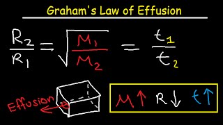 Grahams Law of Effusion Practice Problems Examples and Formula [upl. by Holds]