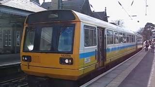 UK Morpeth Arriva Trains Northern Class 142 Pacer entering sidings after arrival from Newcastle [upl. by Ordnas]