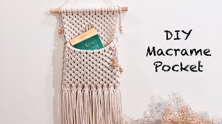 DIY Multipurpose Macrame Pocket Tutorial  DIY Amazing Wall Decor Ideas [upl. by Lothar]