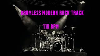 Drumless Modern Rock Backing Track 110 BPM [upl. by Brainard153]