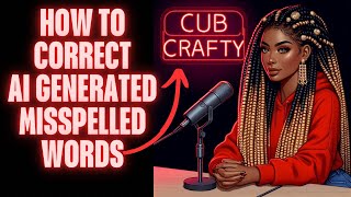 HOW TO CORRECT AI GENERATED MISSPELLED WORDS [upl. by Awahsoj]