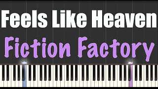 Feels Like Heaven  Fiction Factory  Piano Tutorial [upl. by Saberhagen]