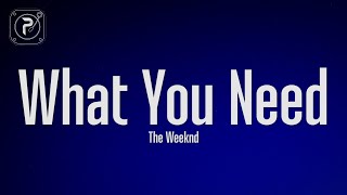 The Weeknd  What You Need Lyrics [upl. by Aisha290]