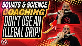 Legal Squat Grips For Powerlifting Competitions  Powerlifting Tips [upl. by Rubma]