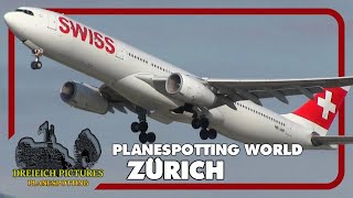 Planespotting World  Flughafen Zürich 2017 [upl. by Nitsej]