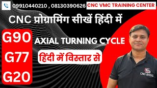 G77 Axial Turning Cycle on CNC Machine as well canned cycle santosh yadav [upl. by Nosmirc]