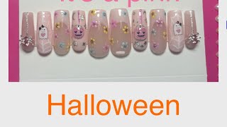 Pastel Halloween Nails Watch Me Work [upl. by Ydnamron]