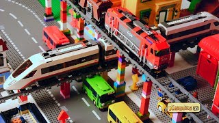 Lego City High Speed Passenger Train Story  60051 and 60098 train crash  Preschool  Kindergarten [upl. by Warrenne535]