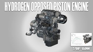 This Opposed Piston Engine Runs on Hydrogen [upl. by Llerol]