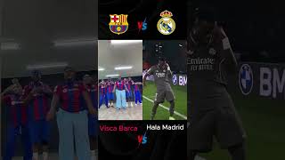 Visca Barca ❤️vs Hala Madrid🤍 football viscabarsa halamadrid realmadridvsbarcelona trending [upl. by Onitnevuj406]