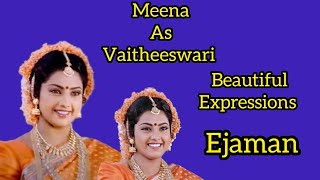 Beautiful Indian Actress Meena as Vaitheeswari in Ejaman Tamil Movie [upl. by Telfore]