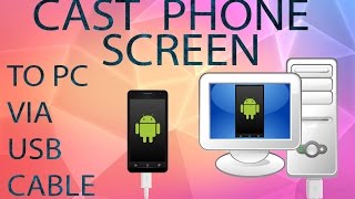 How to cast and record your phone screen to pc via USB data cablewithout internetwithout root [upl. by Arreyt]